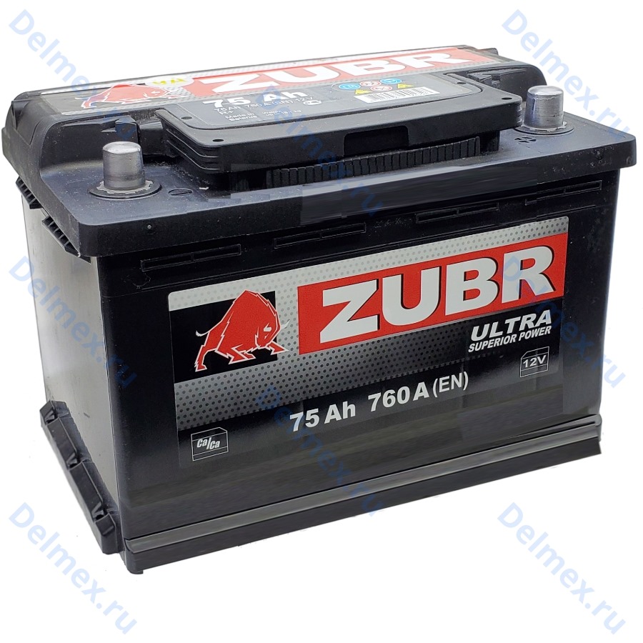 Аккумуляторная батарея ZUBR Ultra 75Ah о/п фото 