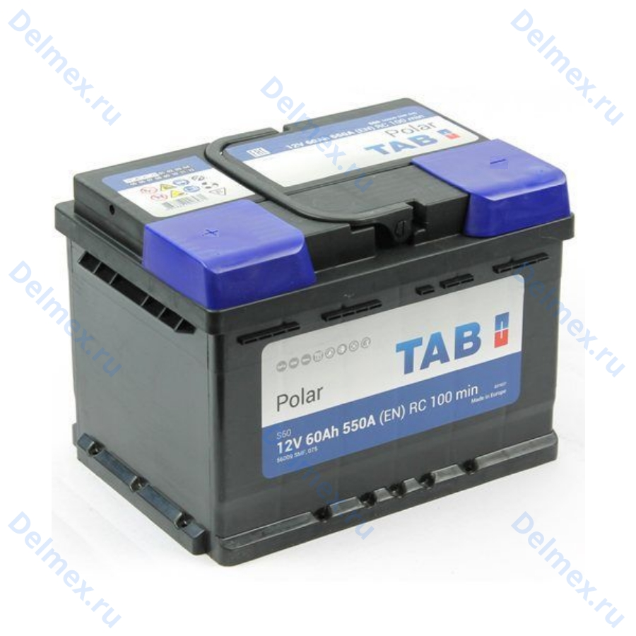 Аккумуляторная батарея TAB 6СТ-60L POLAR прямой полярности 56013 SMF фото 