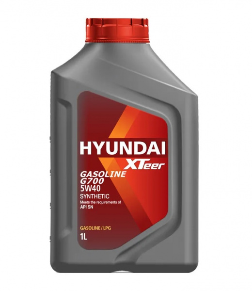 Фото Масло моторное синтетическое HYUNDAI XTEER Gasoline G700 5W-40, 1л (1011136)