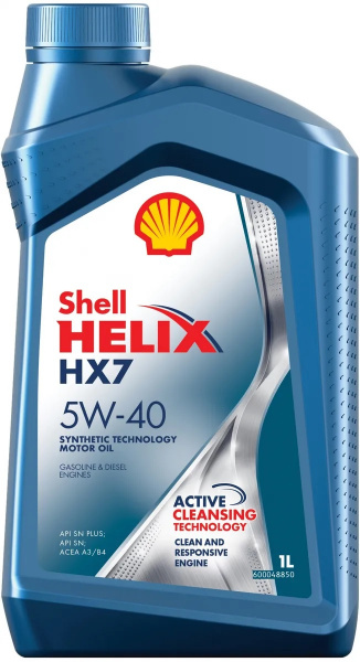 Фото Масло моторное полусинтетическое SHELL Helix HX7 5w40 1л 550051496