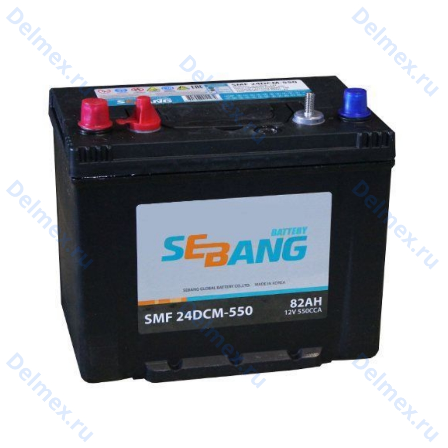 Аккумуляторная батарея SEBANG 6СТ-82L Marine (24DCM-550) прямой полярности фото 
