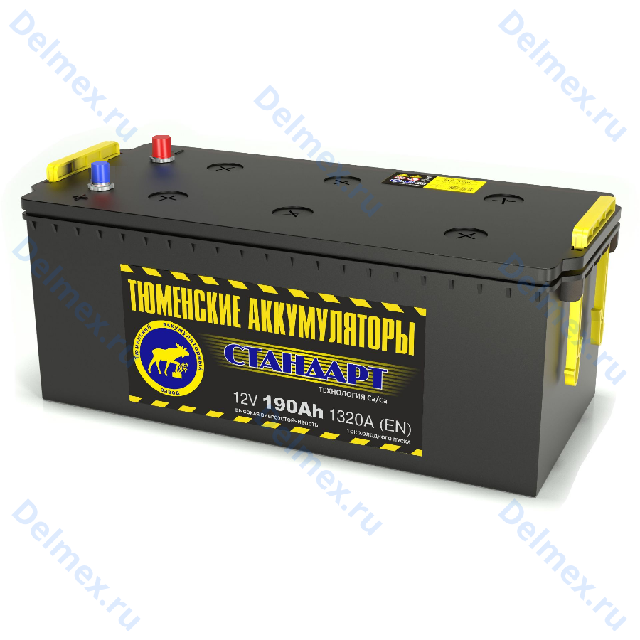 Аккумуляторная батарея Тюменские Аккумуляторы 6СТ-190LR СТАНДАРТ обратной полярности фото 