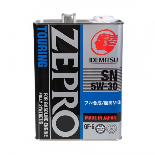 Фото Масло моторное синтетическое IDEMITSU ZEPRO Touring SN/GF-5 5W30 4л 1845004