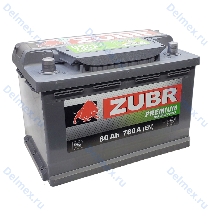 Аккумуляторная батарея ZUBR Premium 80Ah п/п фото 