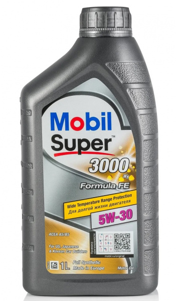 Фото Масло моторное синтетическое Mobil Super 3000 Х1 Formula FE 5w30 1л 152565