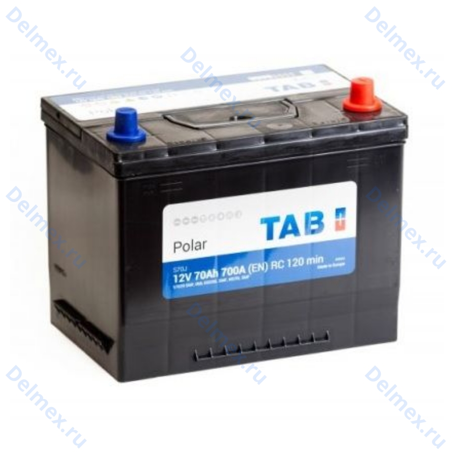 Аккумуляторная батарея TAB 6СТ-70L POLAR JIS обратной полярности Азия (246870)