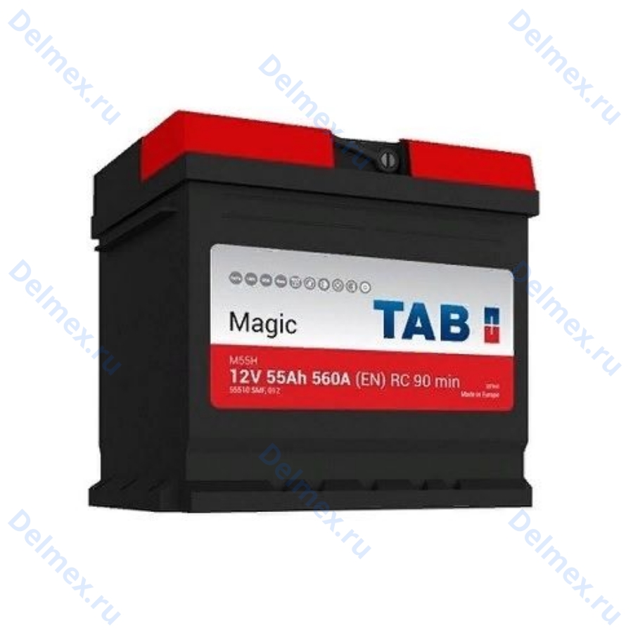 Аккумуляторная батарея TAB 6СТ-55L MAGIC обратной полярности кубик