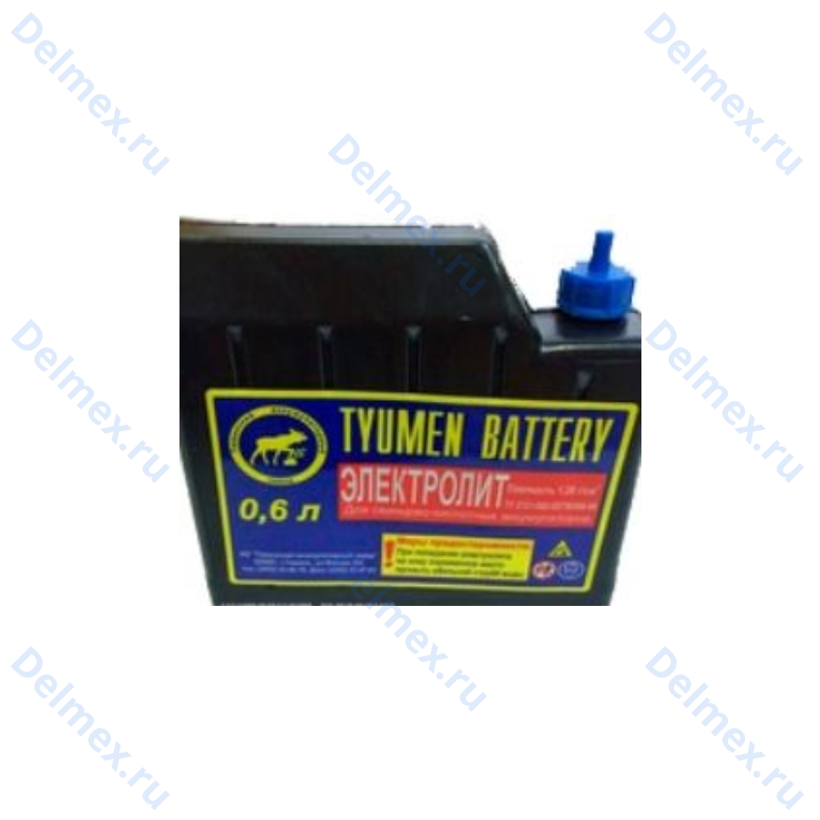 Электролит для аккумуляторов d=1.28г/см3 канистра 0,6 л Tyumen фото 