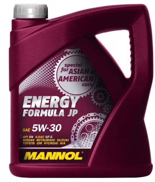 Фото Масло моторное синтетическое MANNOL Energy Formula JP 5W-30 4л (1060)