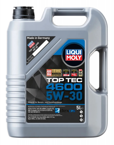 Фото Масло моторное НС-синтетическое Top Tec 4600 5W-30 LiquiMoly 5л (8033/3756)