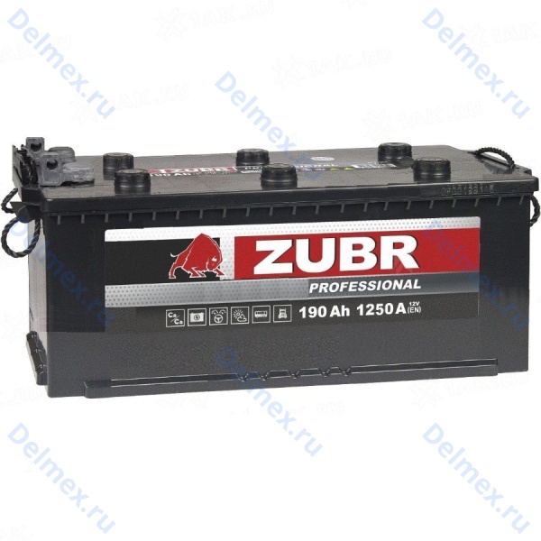 Аккумуляторная батарея ZUBR Professional 190Ah п/п (болт) фото 