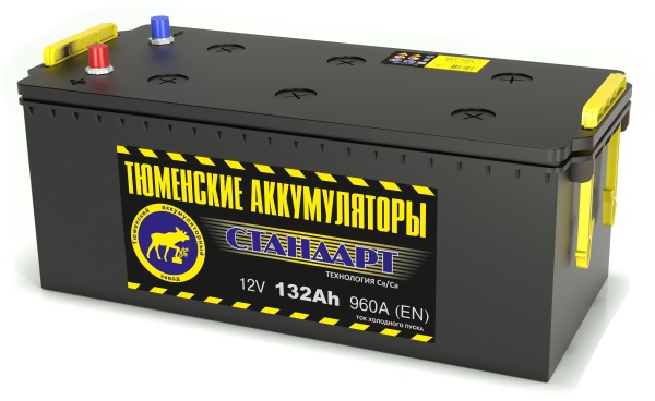 Аккумуляторная батарея Тюменские Аккумуляторы 6СТ-132L СТАНДАРТ прямой полярности фото 