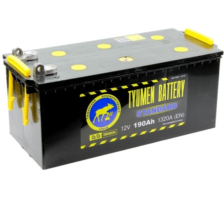 Фото Аккумуляторная батарея Tyumen Battery 6СТ-190L STANDARD прямой полярности вывод под болт