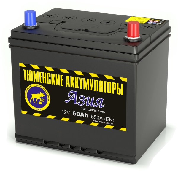 Аккумуляторная батарея Тюменские Аккумуляторы 6СТ-60LR АЗИЯ обратной полярности фото 