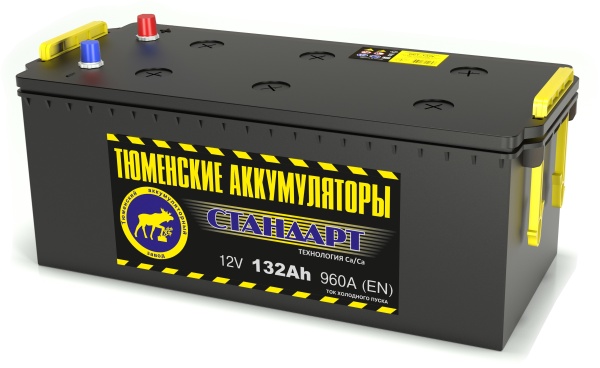 Аккумуляторная батарея Тюменские Аккумуляторы 6СТ-132LR СТАНДАРТ обратной полярности фото 