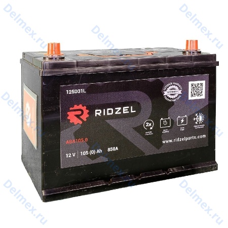Фото Аккумуляторная батарея RIDZEL 12V 110Ah обратной полярности