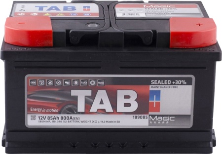 Фото Аккумуляторная батарея TAB 6СТ-85L MAGIC обратной полярности низкий