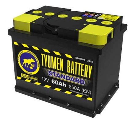 Фото Аккумуляторная батарея Tyumen Battery 6СТ-60L STANDARD прямой полярности