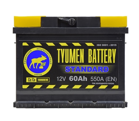 Фото Аккумуляторная батарея Tyumen Battery 6СТ-60L STANDARD прямой полярности