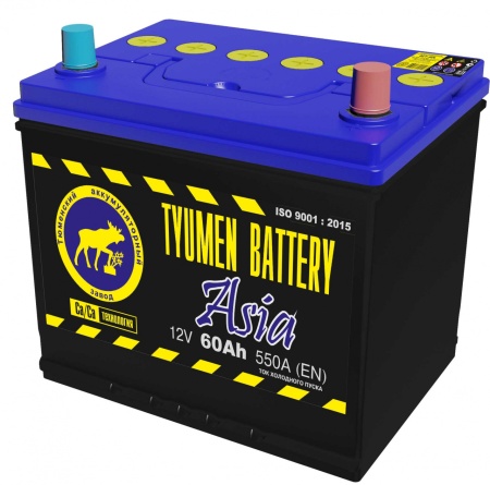 Фото Аккумуляторная батарея Tyumen Battery 6СТ-60LR ASIA обратной полярности
