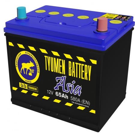 Фото Аккумуляторная батарея Tyumen Battery 6СТ-65LR ASIA обратной полярности