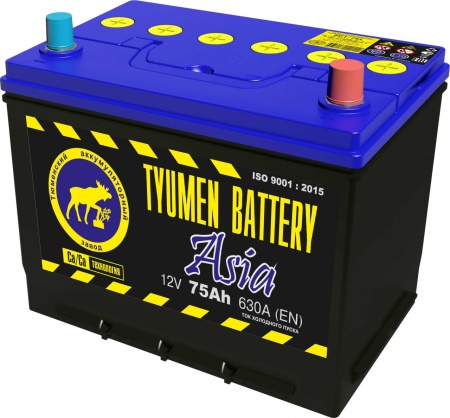 Фото Аккумуляторная батарея Tyumen Battery 6СТ-75L ASIA прямой полярности