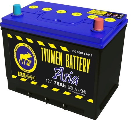 Фото Аккумуляторная батарея Tyumen Battery 6СТ-75LR ASIA обратной полярности