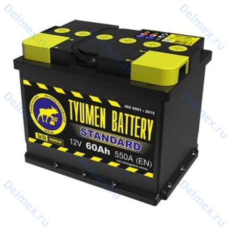 Фото Аккумуляторная батарея Tyumen Battery 6СТ-60L STANDARD прямой полярности