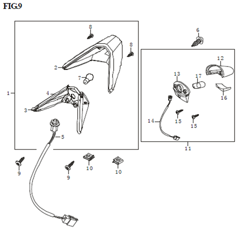 09. Фонарь задний