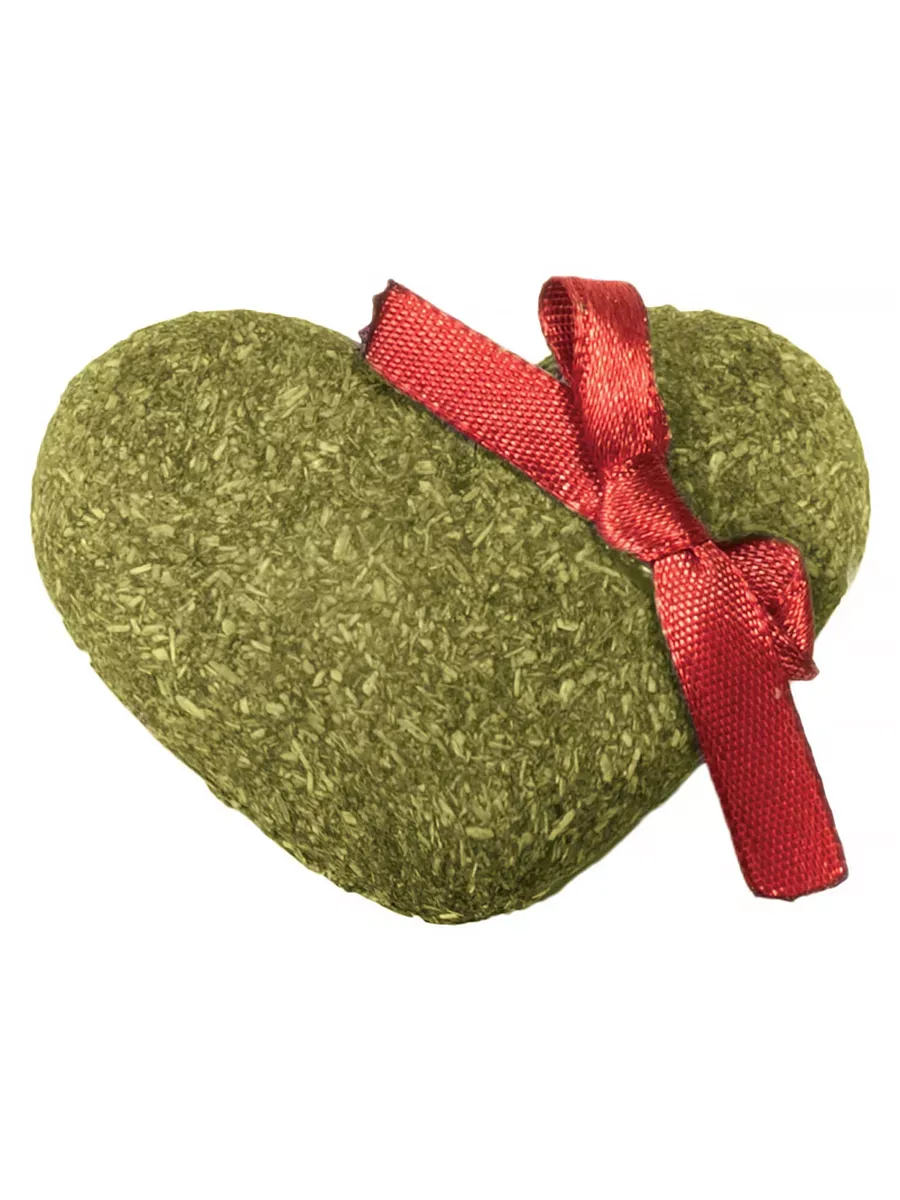 Игрушка для кошек из прессованной кошачьей мяты "Сердечко", 45мм