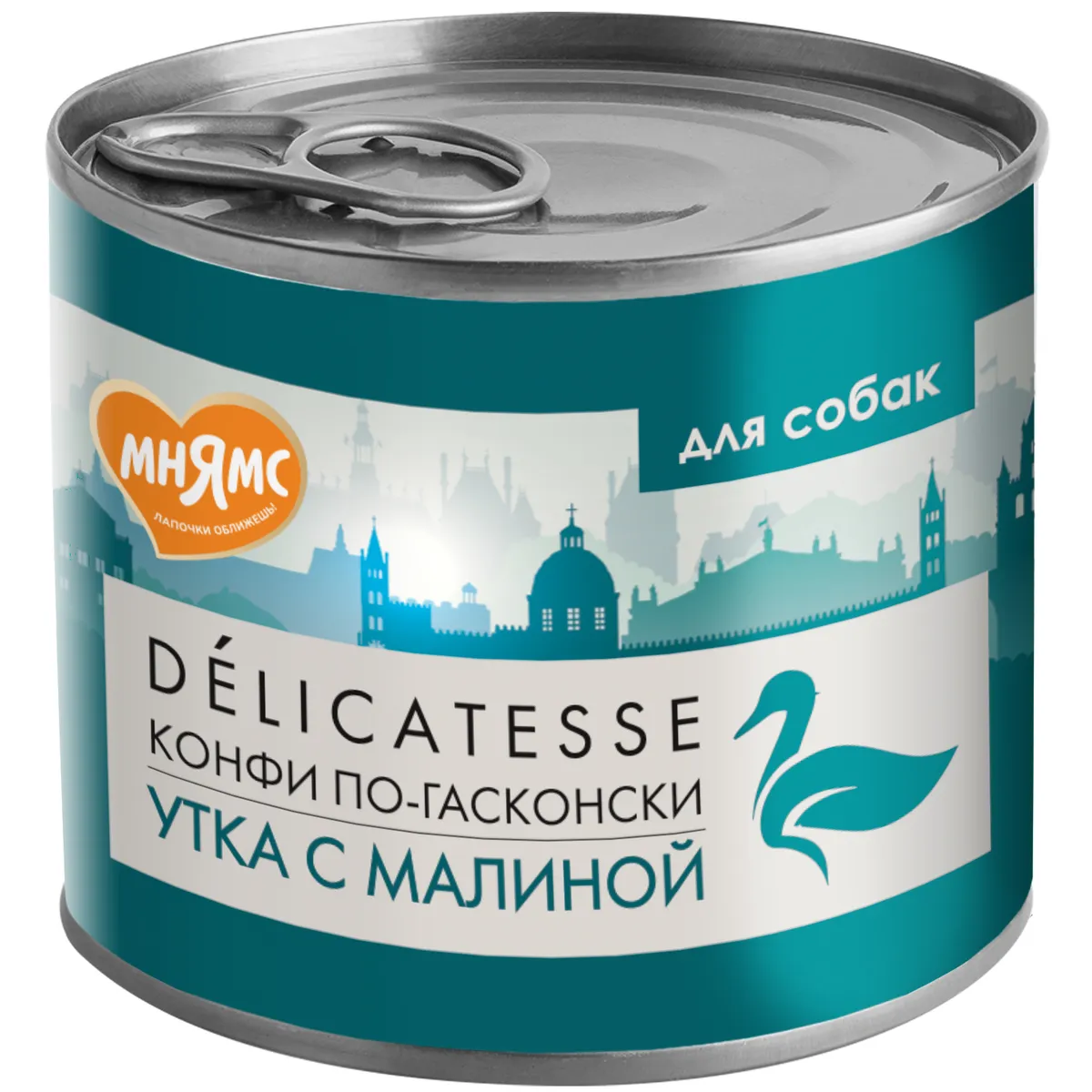 Мнямс "Конфи по-гасконски" паштет из утки с малиной для собак всех пород 200г