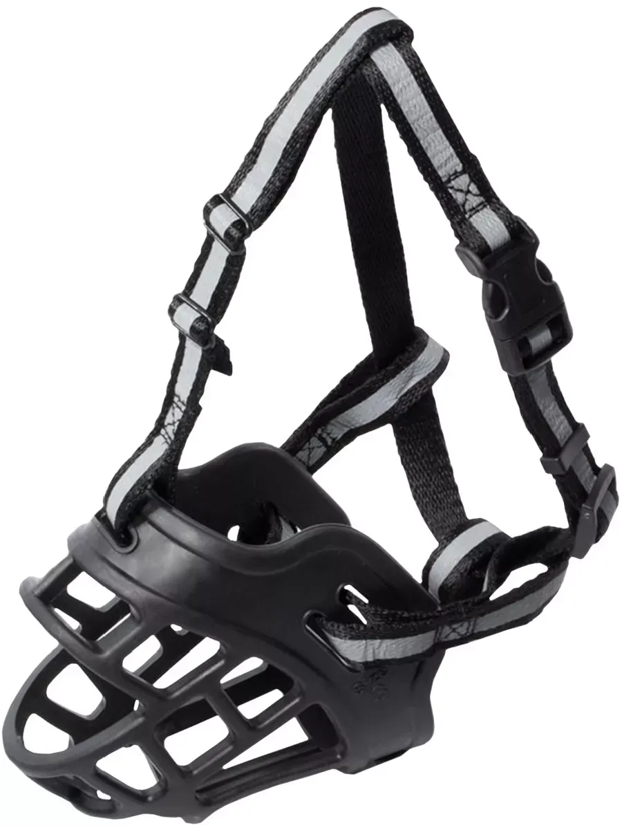 Triol намордник силиконовый с нейлоновым ремешком №5, 95х60х135мм