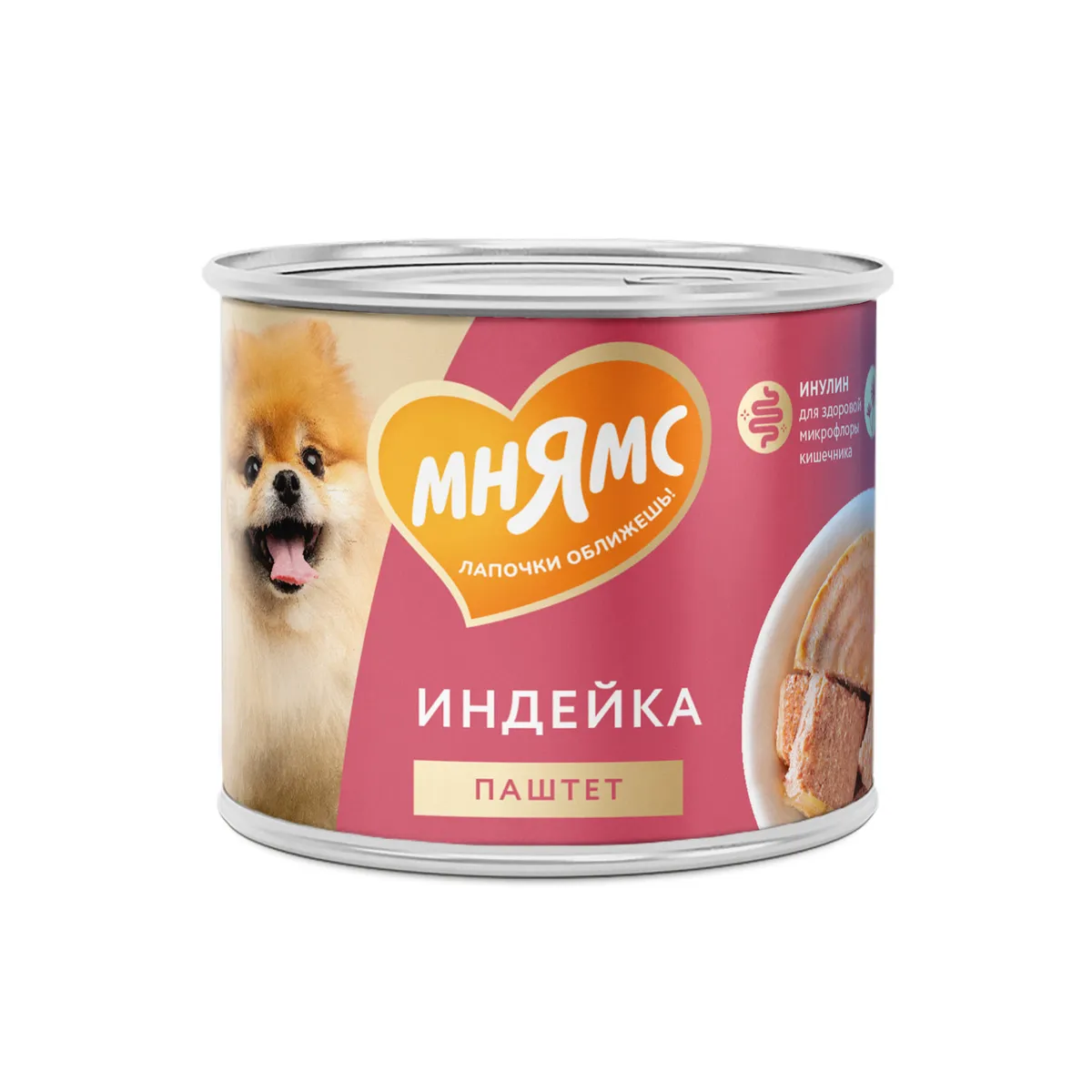 Мнямс Паштет из индейки для собак всех пород «КОМФОРТНОЕ ПИЩЕВАРЕНИЕ» 200г 11