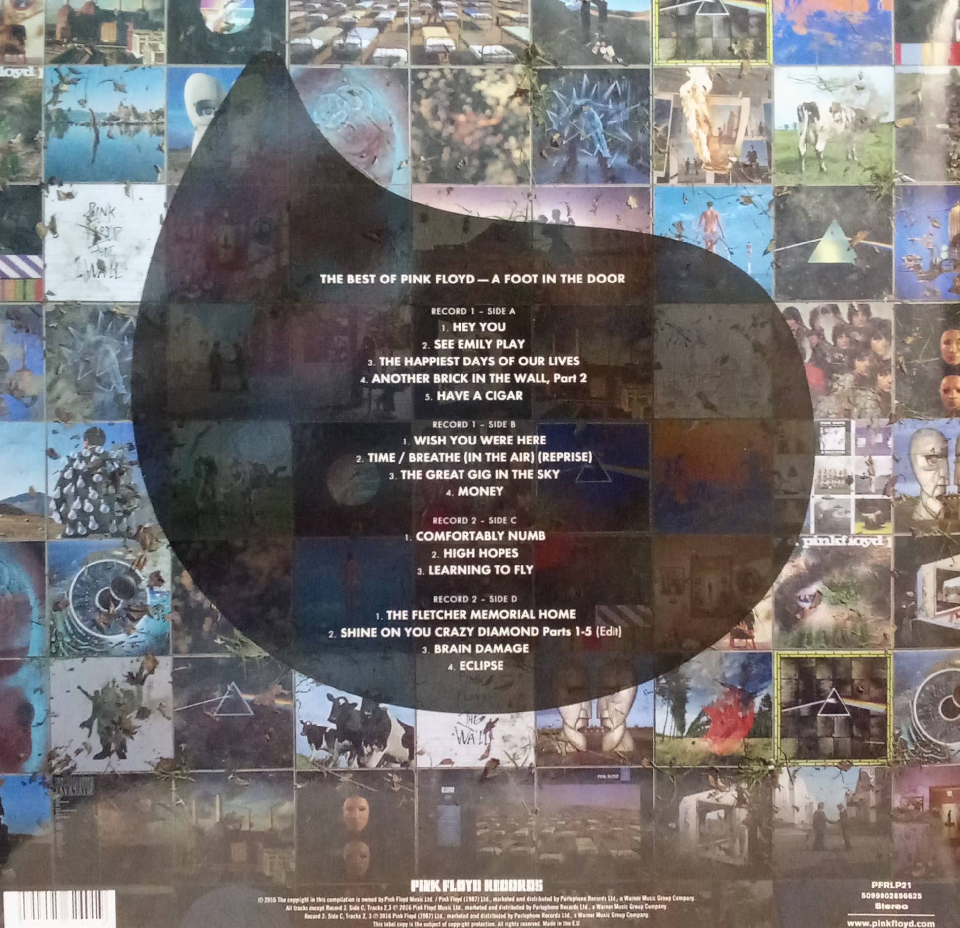 Pink Floyd — The Best of Pink Floyd: A Foot in the Door — виниловая пластинка LP, 2LP, издание 2018 года, Европа — изображение 2