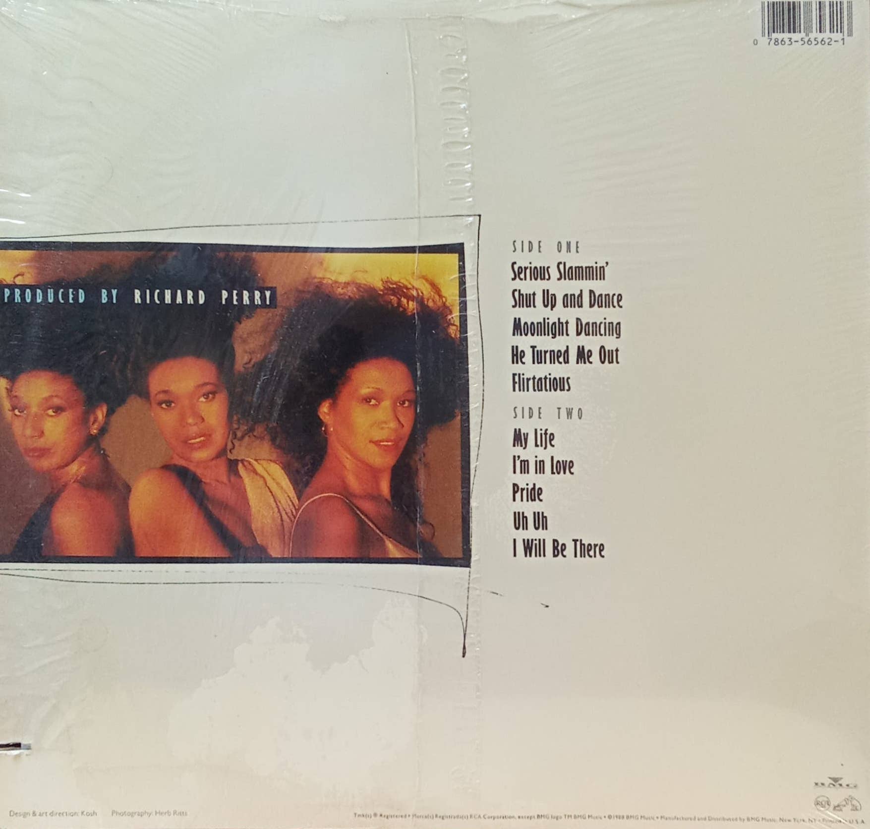 The Pointer Sisters — «Serious Slammin’» — виниловая пластинка LP, RCA, 1988, каталожный номер 6562‑1‑R — изображение 2