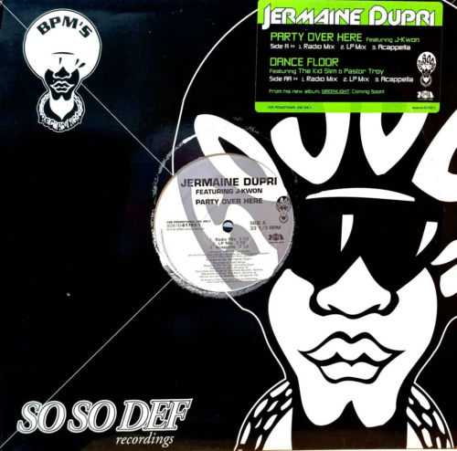 Jermaine Dupri — Party Over Here / Dance Floor [So So Def, 82876-61783-1, 12", Promo, 2004]
