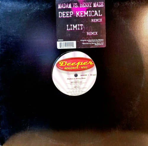 Madam vs. Benny Maze — Deep Kemical / Limit Remix — виниловая пластинка 12", Deeper Rekords NYC, США, 1999