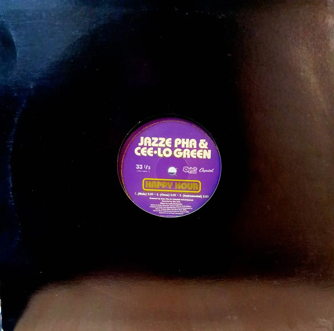 Jazze Pha & Cee-Lo Green — Happy Hour (12", Capitol Records, США, 2005) — изображение 2