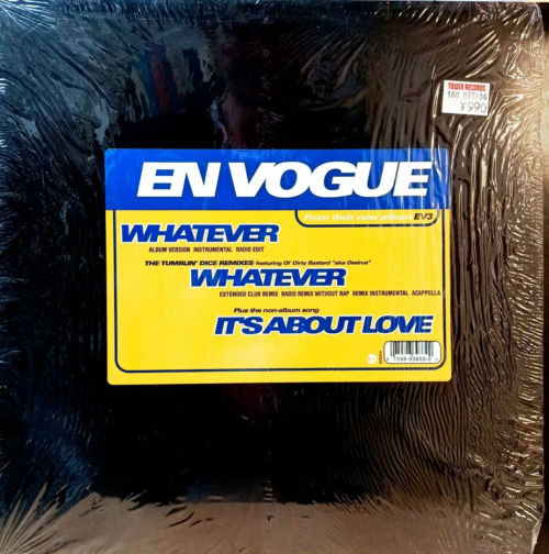 En Vogue — Whatever (The Tumblin’ Dice Remixes featuring Ol’ Dirty Bastard) [12", Promo, EastWest Records, 7559-63933-0, 1997]