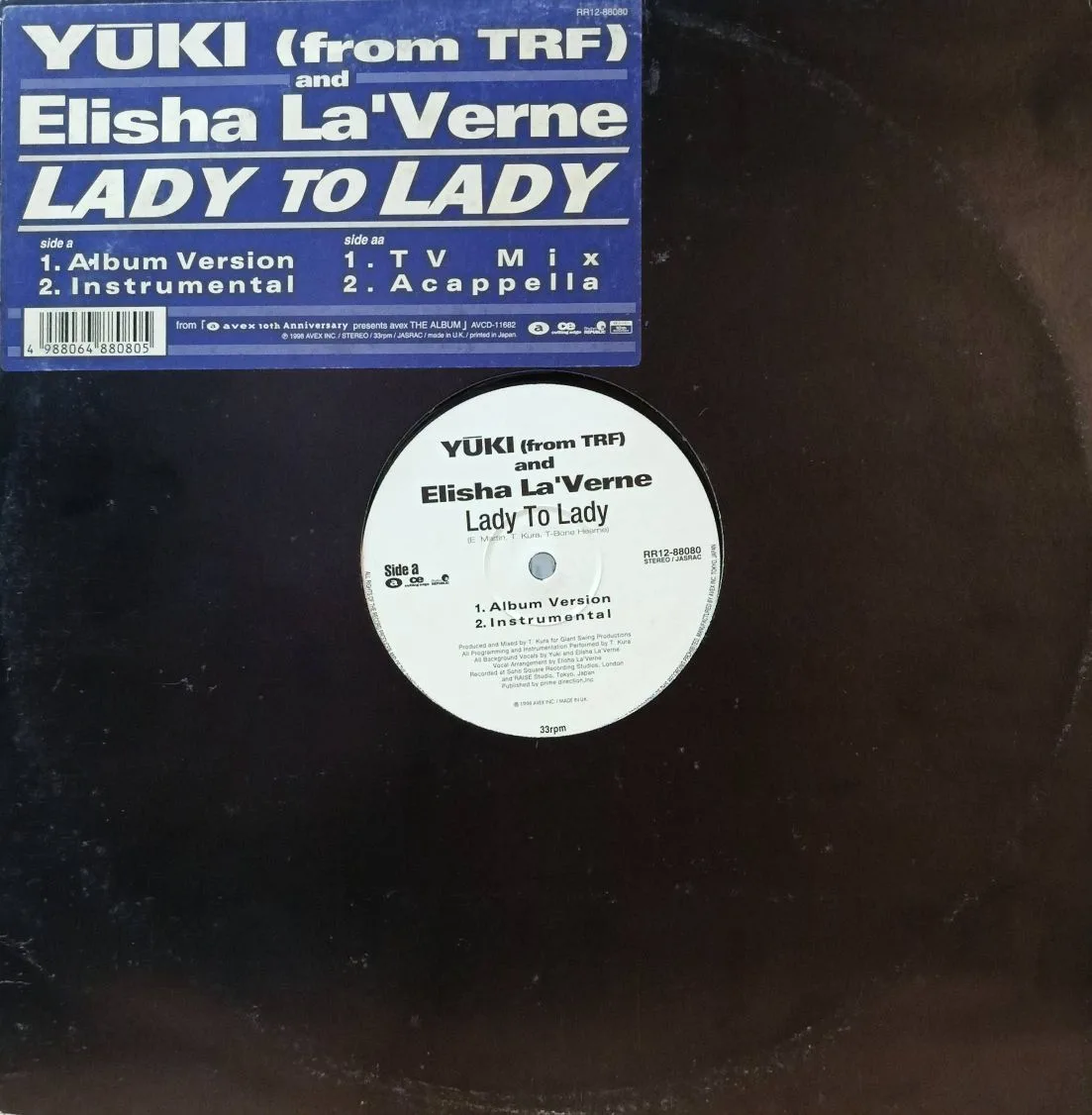 12‑дюймовый виниловый сингл «Lady To Lady» в коллаборации YUKI (из группы TRF) и Elisha La’Verne