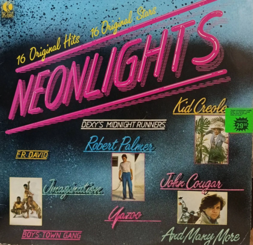 Various Artists — Neon Lights: 16 Original Hits — виниловая пластинка LP — 1980‑е