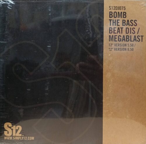Bomb The Bass — «Beat Dis / Megablast» (S12 S12DJ075, 2002) — 12‑дюймовый винил с культовыми треками в стиле acid house и электро от Тима Сименона для диджеев и коллекционеров