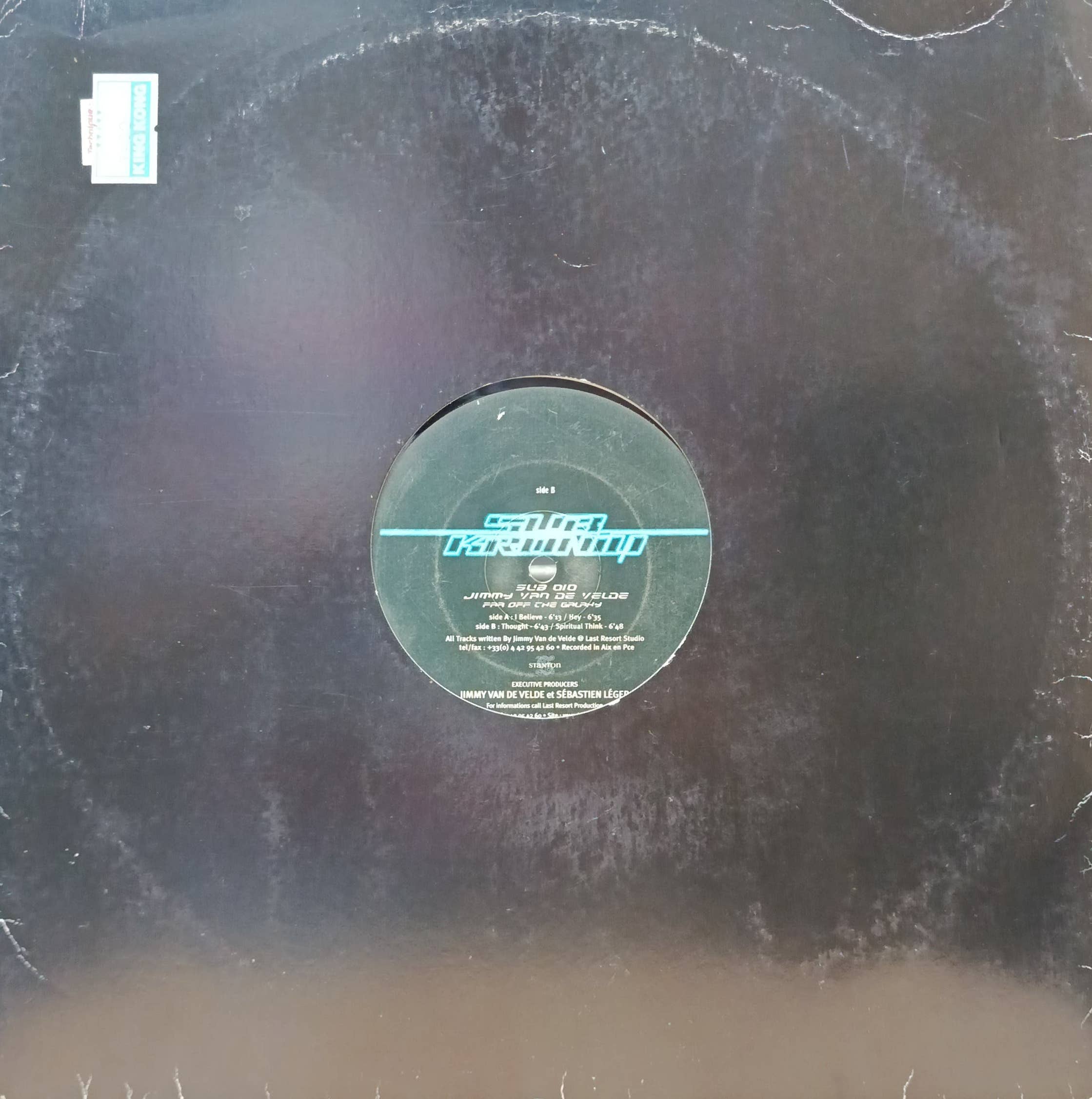 Jimmy Van de Velde — «Far Off The Galaxy» (Subkroniq SUB 010, 2003) — 12‑дюймовый винил с четырьмя треками в стиле прогрессив‑хаус и tech‑house для диджеев и коллекционеров — изображение 2