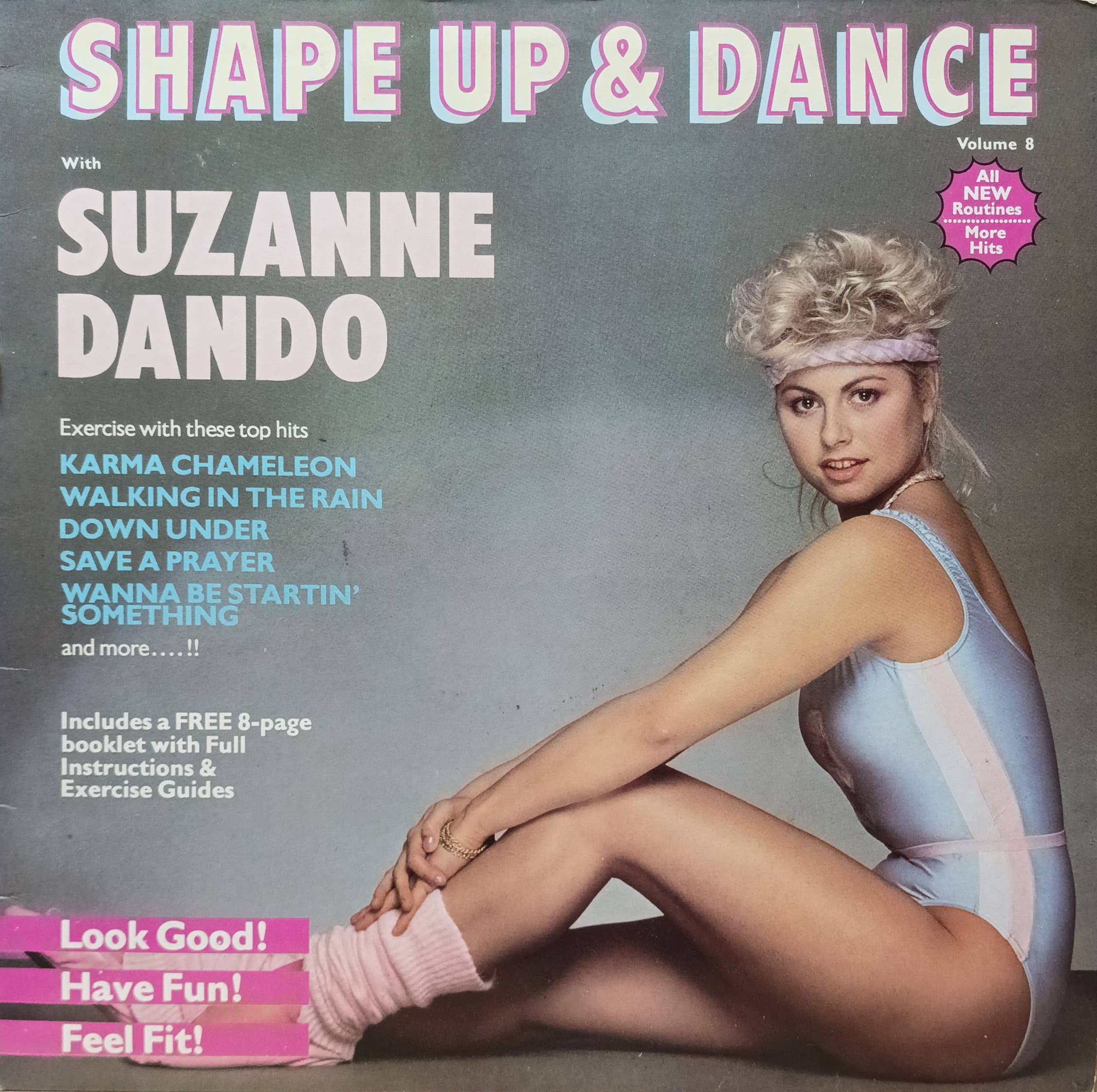Suzanne Dando — «Shape Up & Dance Volume 8» — виниловая пластинка для аэробики — Великобритания, 1984 — Lifestyle Records (LEG 21)