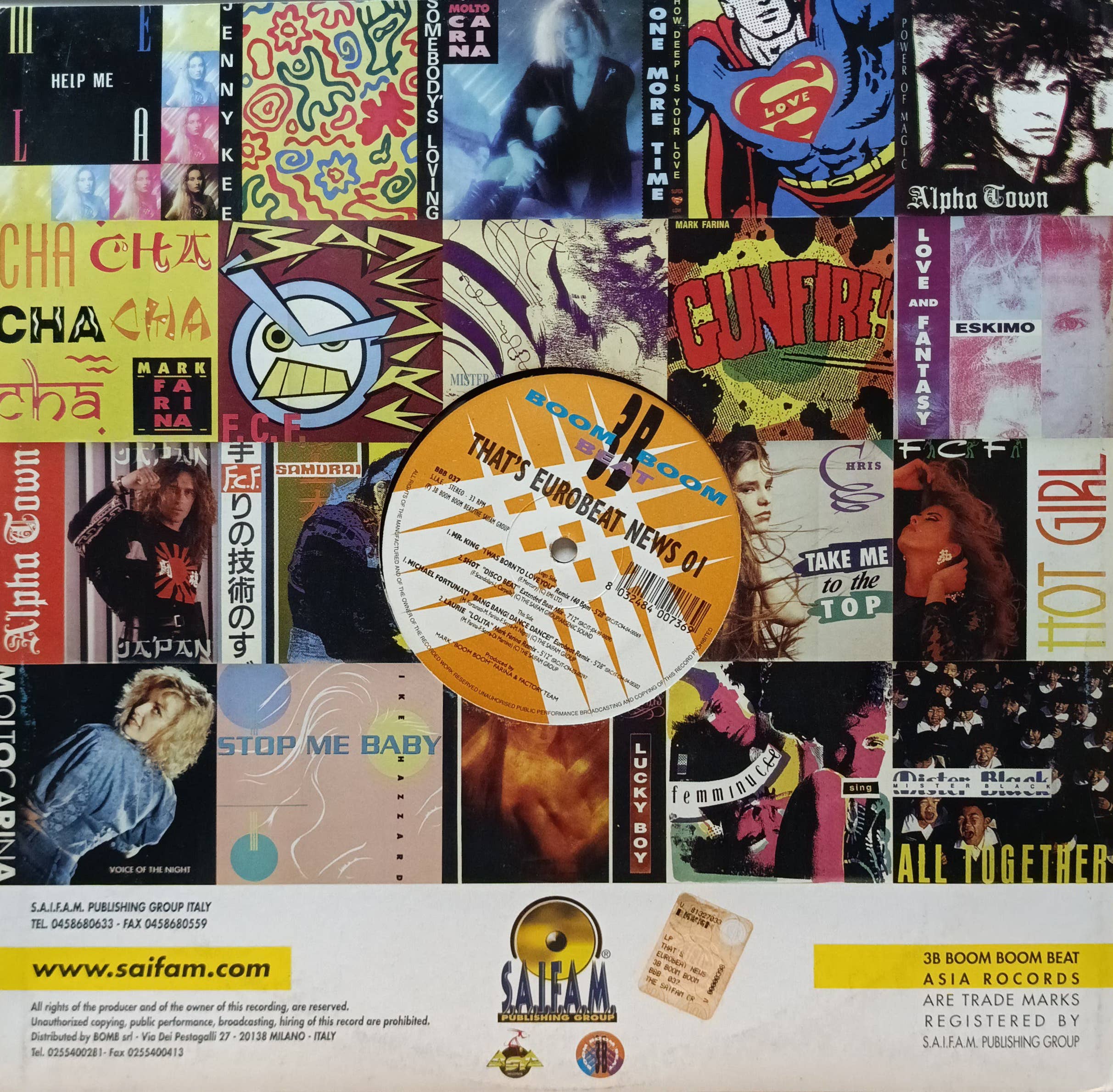 Various Artists — That’s Eurobeat News 01 — виниловая пластинка LP 12″, Италия, 2004 — изображение 2