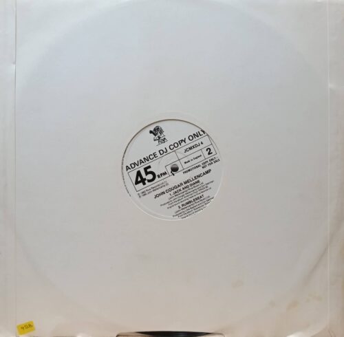 John Cougar Mellencamp — Lonely Ol’ Night (45 RPM Promo DJ Copy) — Riva, 1985 — Made in England
