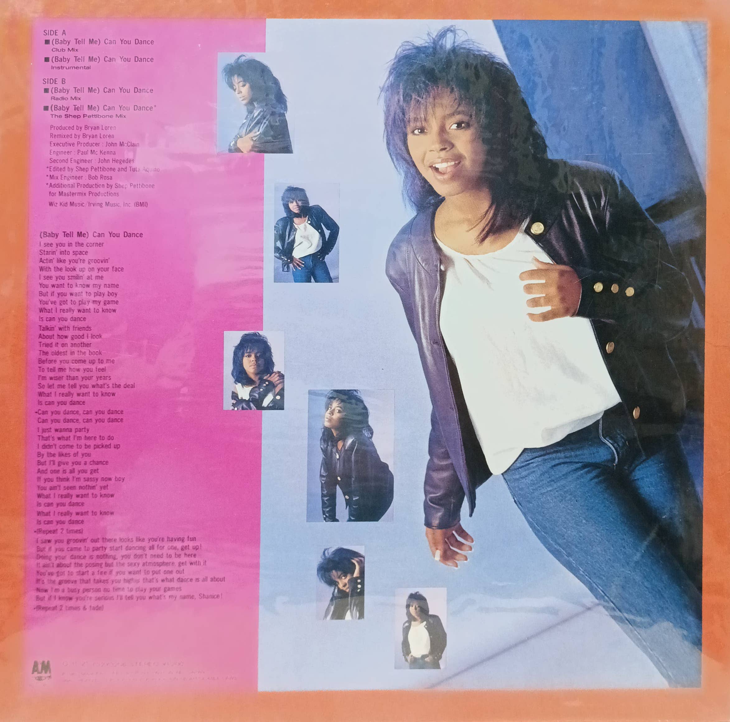 Shanice Wilson — (Baby Tell Me) Can You Dance — виниловый сингл 12", A&M Records, 1987 — изображение 2