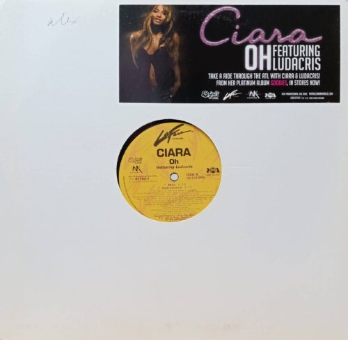 Ciara — Oh (feat. Ludacris) — виниловая пластинка 12" Promo Single, LaFace Records, 2005
