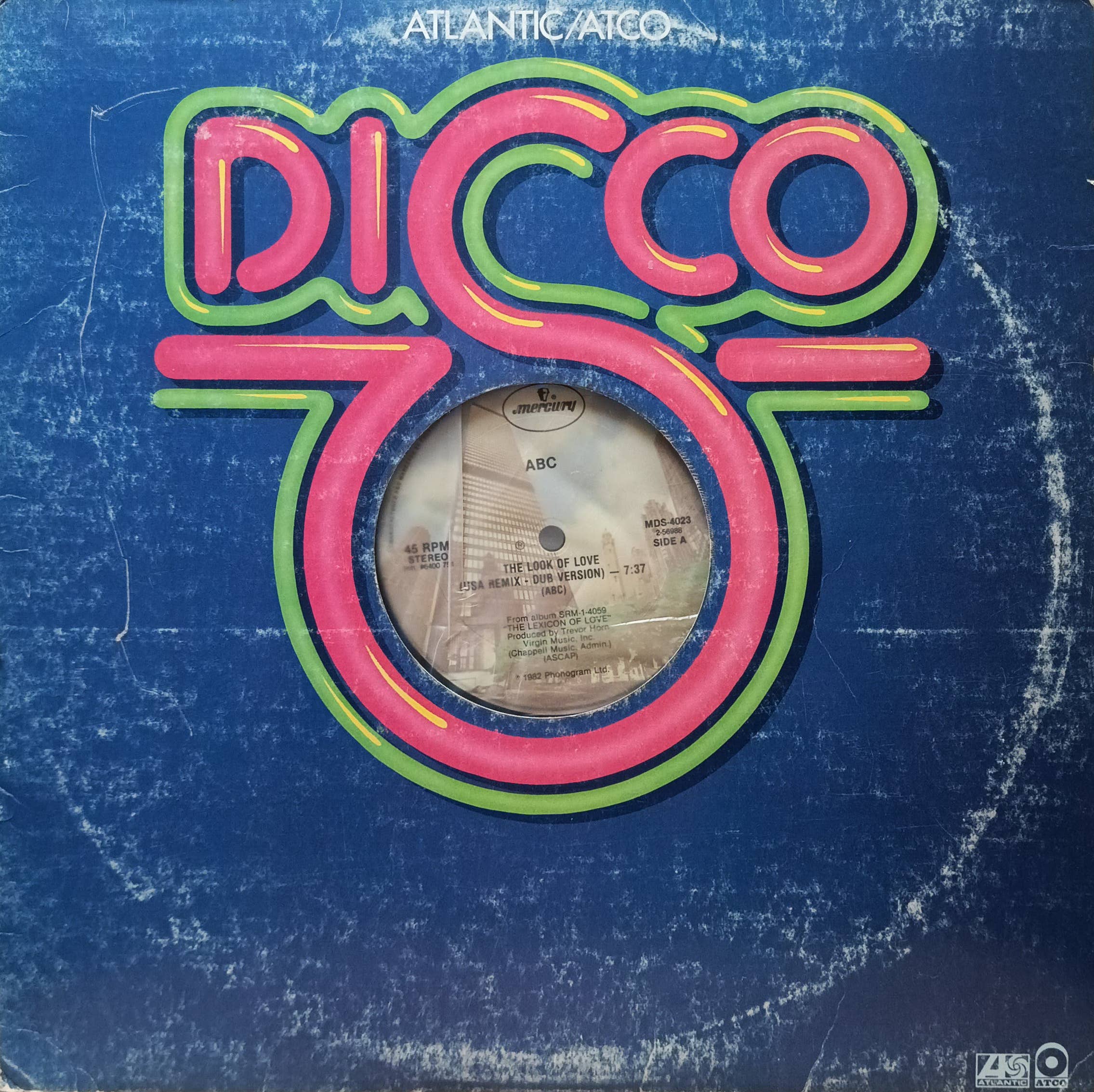 ABC — The Look Of Love (USA Remix — Dub Version) — виниловая пластинка 12" Single, Virgin Music, 1982 — изображение 2