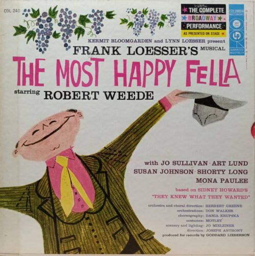 Frank Loesser’s The Most Happy Fella — Original Broadway Cast Recording (Columbia Masterworks, 1956) 3LP